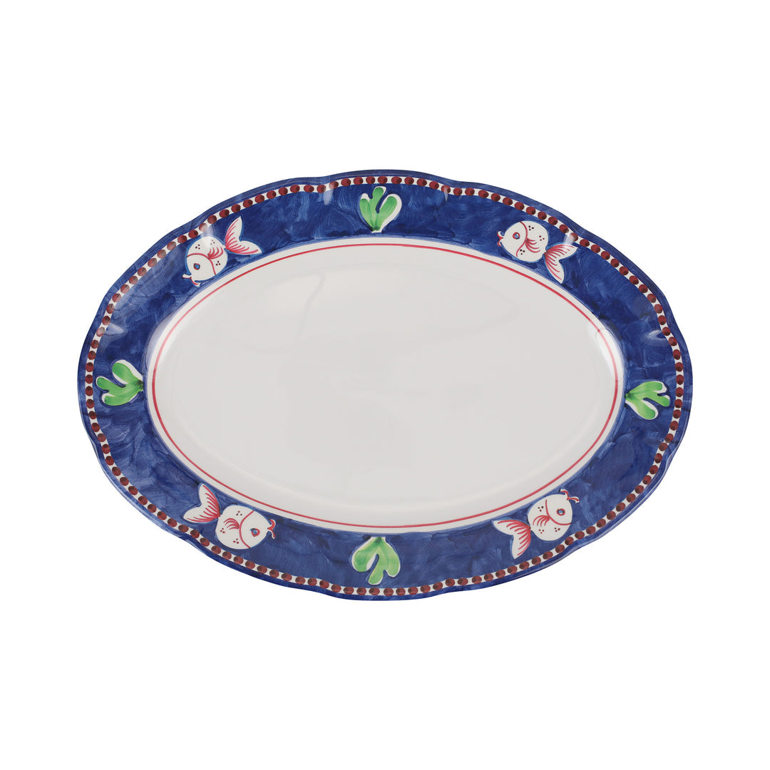Vietri Melamine: Campagna Pesce (Fish) Oval Platter
