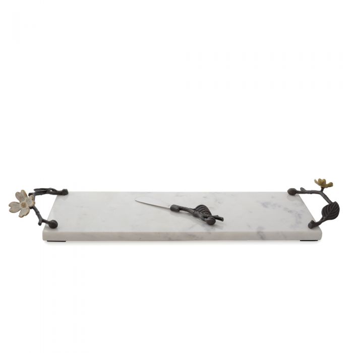 Michael Aram Dogwood Small Cheese Board with Knife