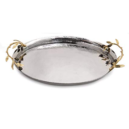 Michael Aram Olive Branch Oval Serving Tray