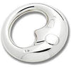 Cunill Moon Sterling Silver Baby Rattle