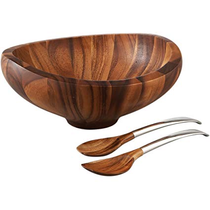 Nambe Butterfly Serving Bowl with Servers