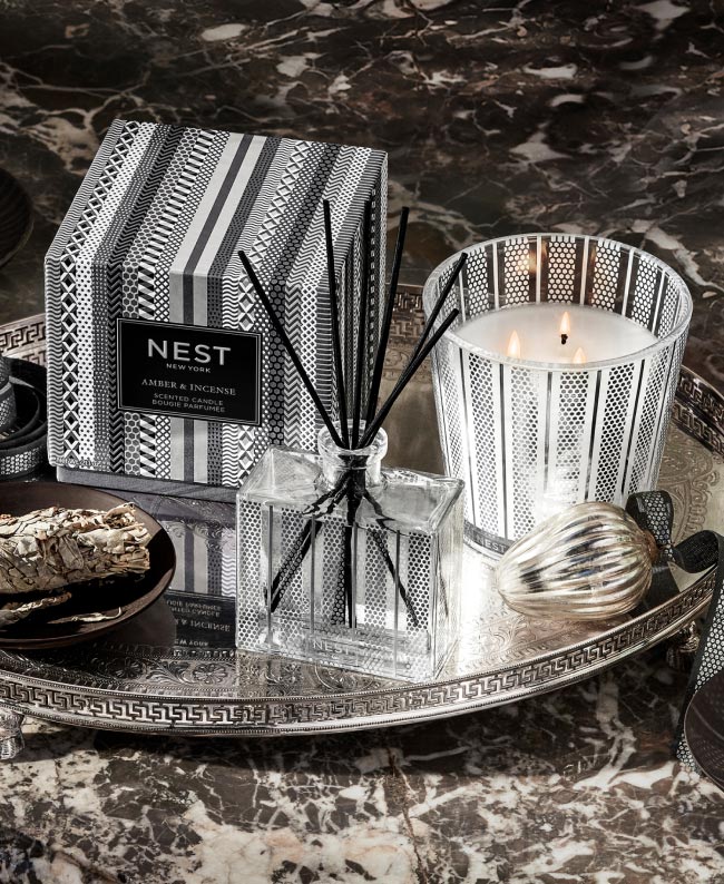 Nest Amber & Incense 3 Wick Candle