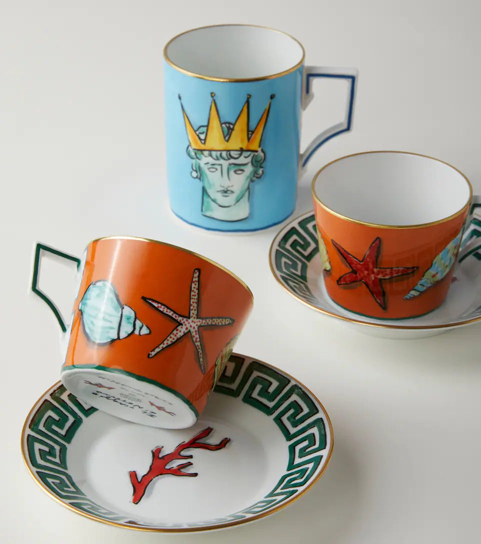 Ginori 1735 Il Viaggio Di Nettuno Mug - Sea Blue