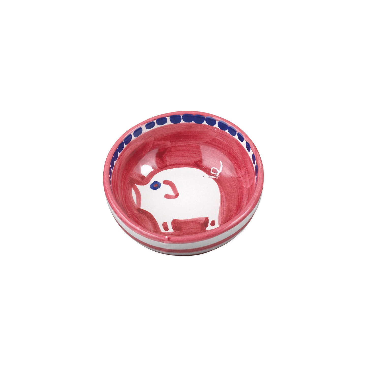 Vietri Campagna Porco (Pig) Olive Oil Bowl