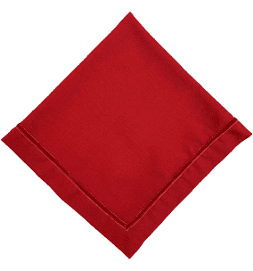 Juliska Napkin: Velvet Trim - Ruby