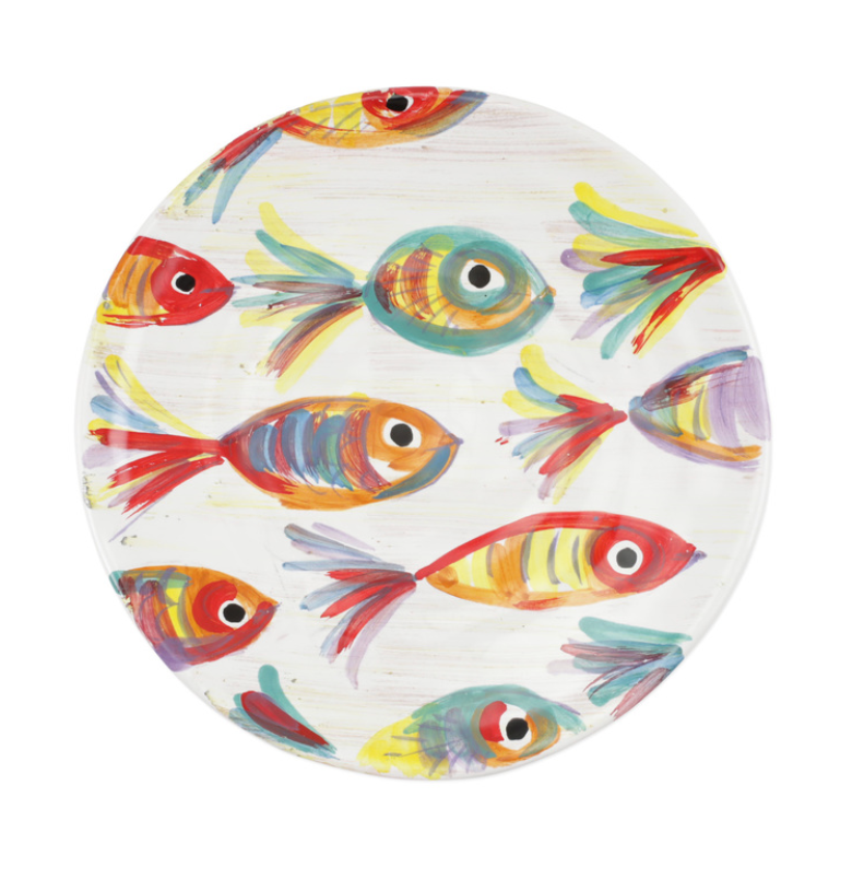 Vietri Pesci Colorati Salad Plate