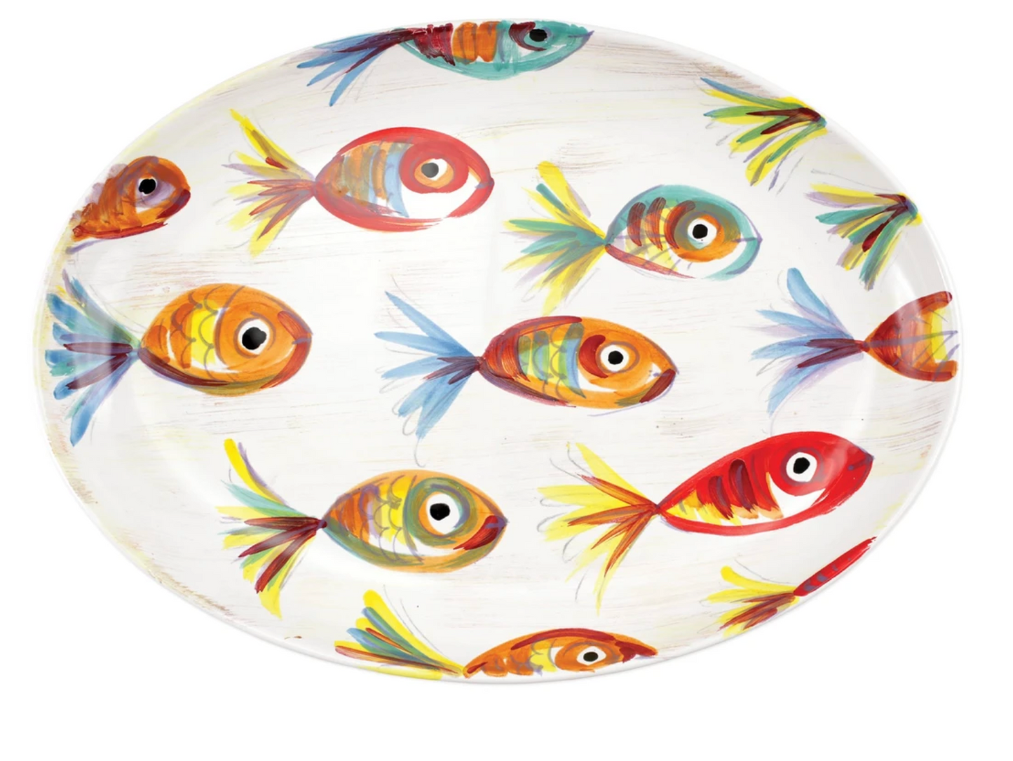 Vietri Pesci Colorati Oval Platter