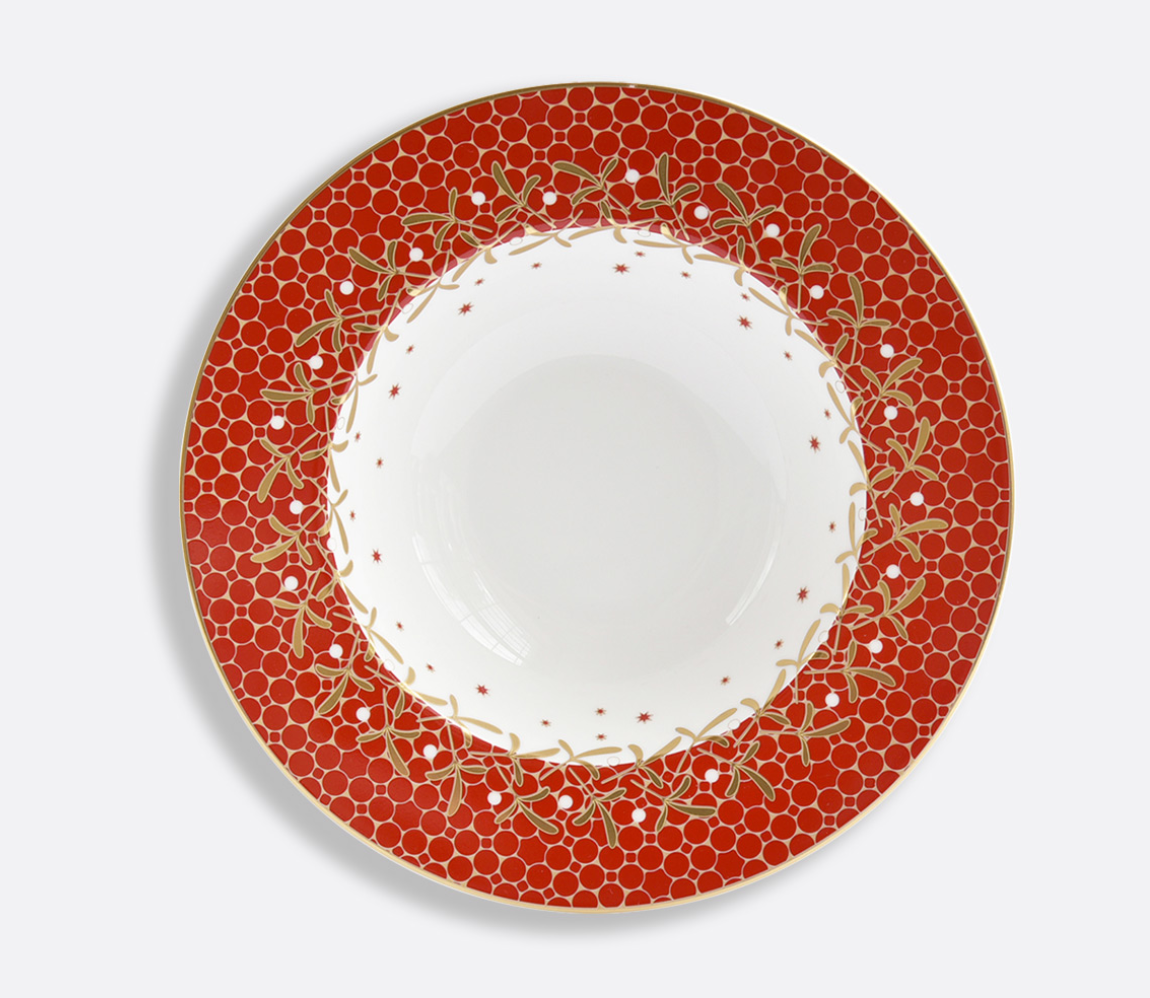 Bernardaud Noël Rim Soup Plate 9"