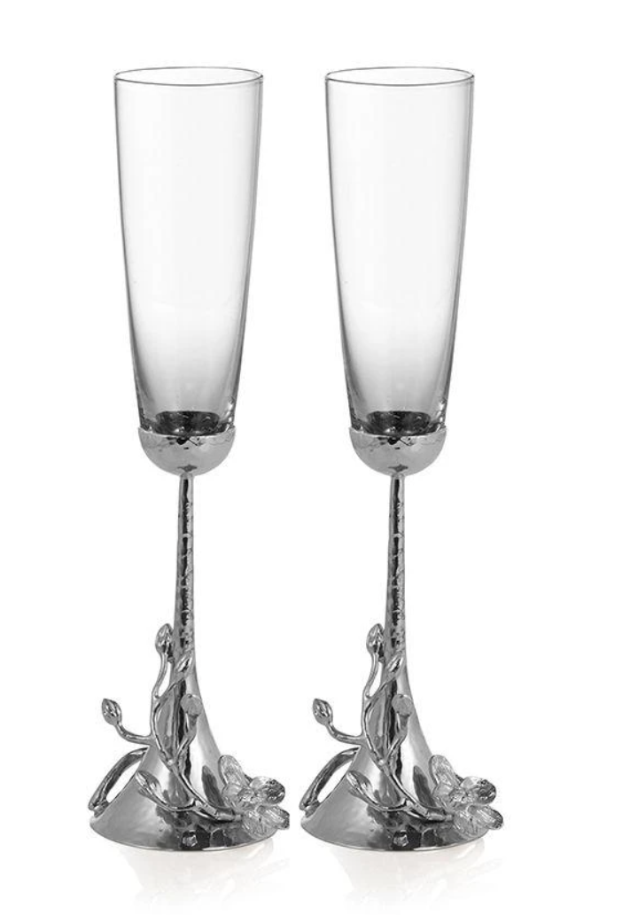 Michael Aram White Orchid Toasting Flute
