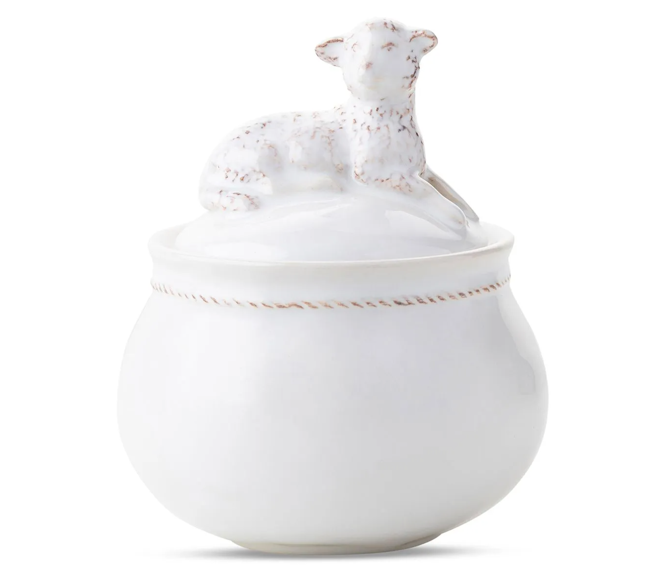 Juliska Clever Creatures Henri - Lamb Lidded Jar