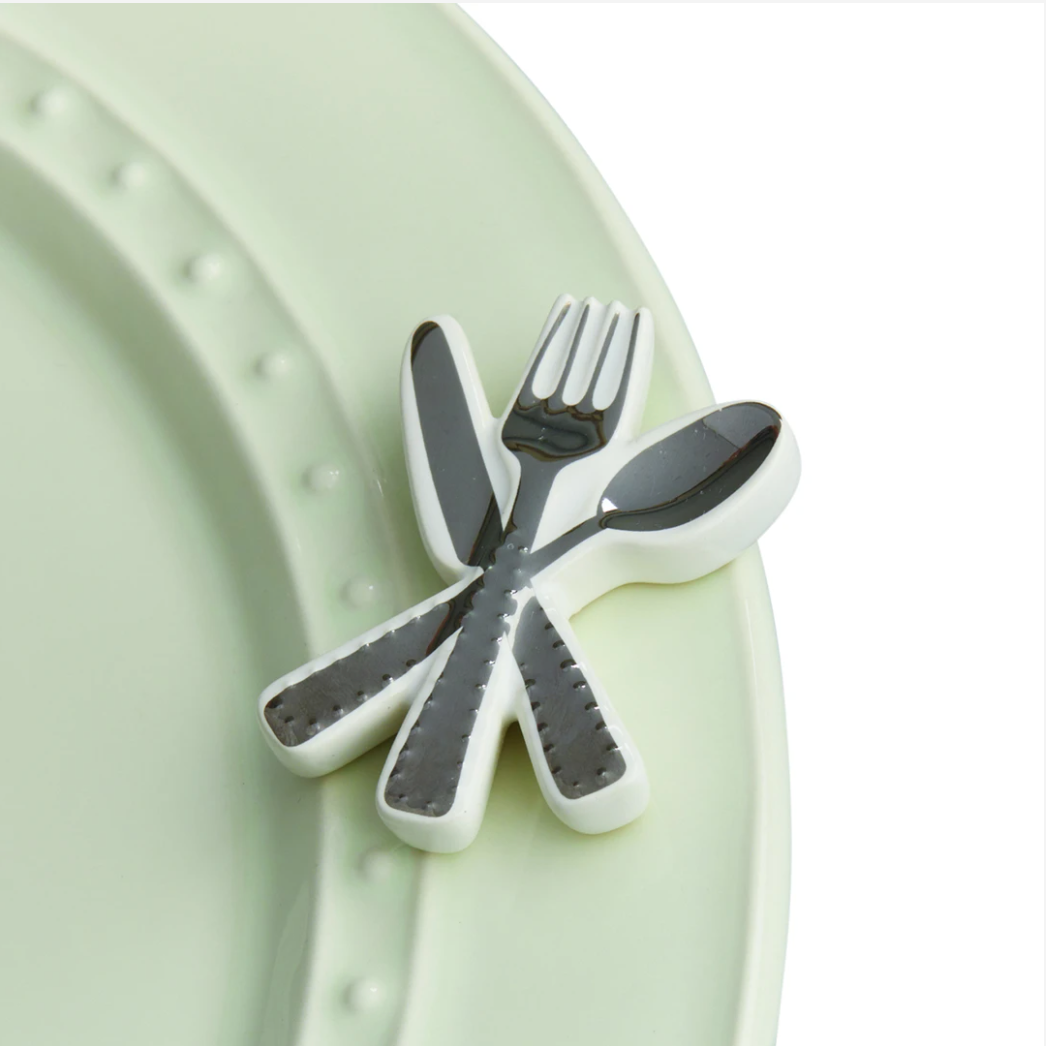 Nora Fleming Mini: Bon Appetit (Spoon, Fork & Knife)