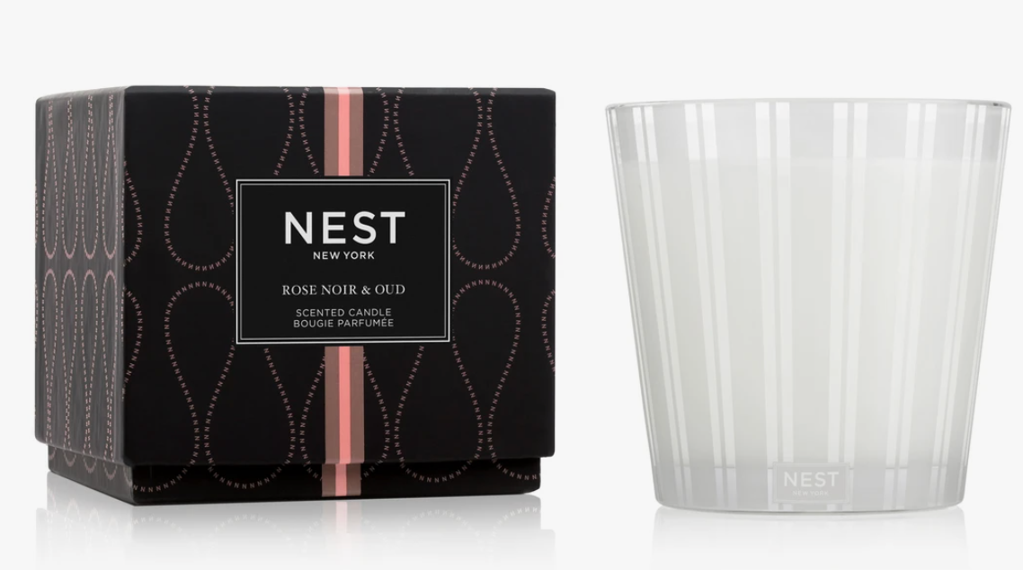 NEST Rose Noir & Oud 3-Wick Candle