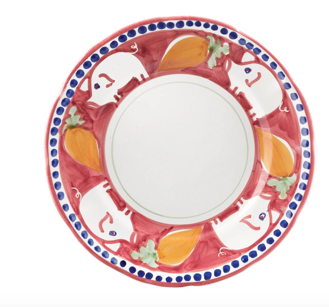 Vietri Campagna Porco (Pig) Dinner Plate