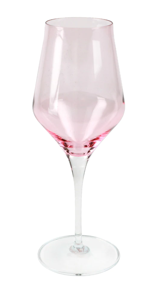 Vietri Contessa Water Glass - Pink