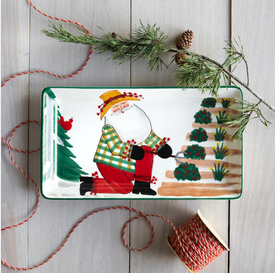 Vietri Old St. Nick 2022 Limited Edition Rectangular Platter