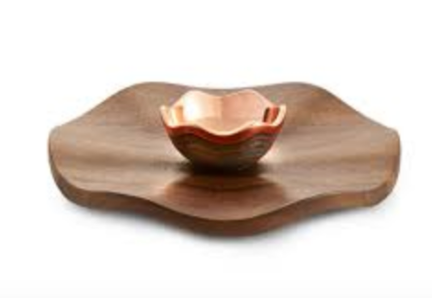 Nambe Copper Canyon Chip and Dip