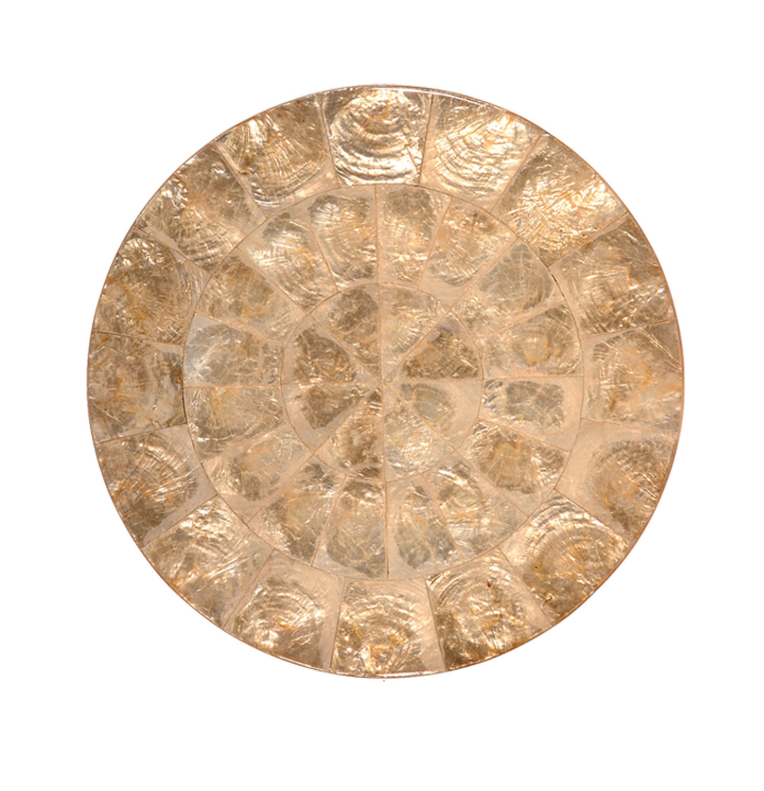 Kim Seybert Placemat: Capiz Shell in Champagne