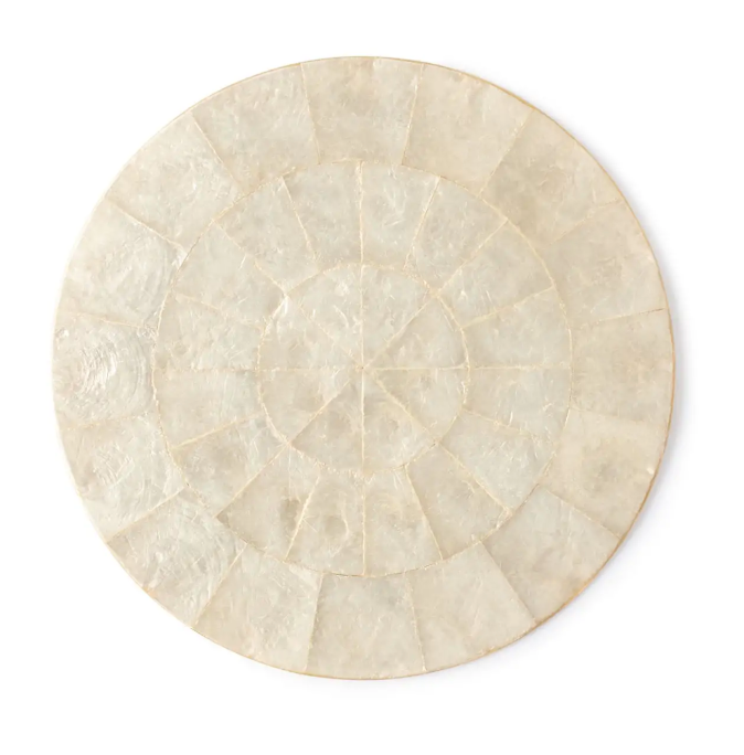 Kim Seybert Placemat: Capiz Shell in Natural