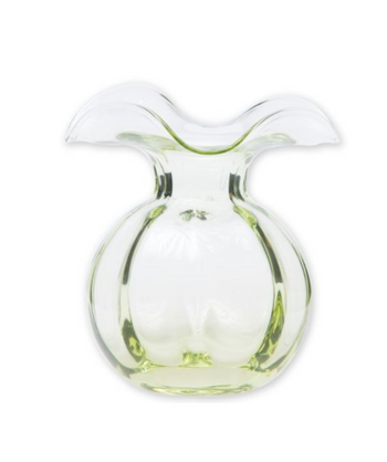 Vietri Hibiscus Glass Bud Vase - Green