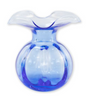 Vietri Hibiscus Glass Bud Vase - Cobalt Blue