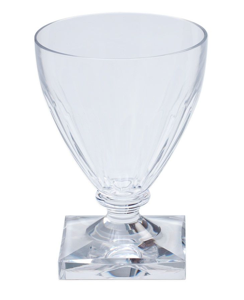 Caspari Acrylic: Wine Goblet Clear