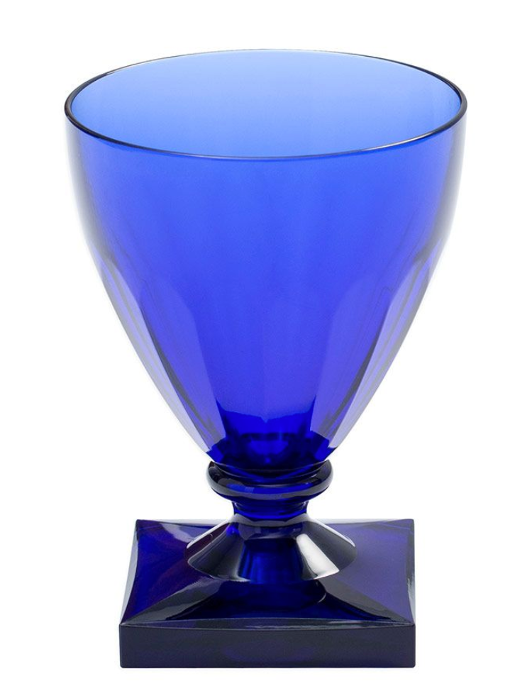 Caspari Acrylic: Wine Goblet Cobalt
