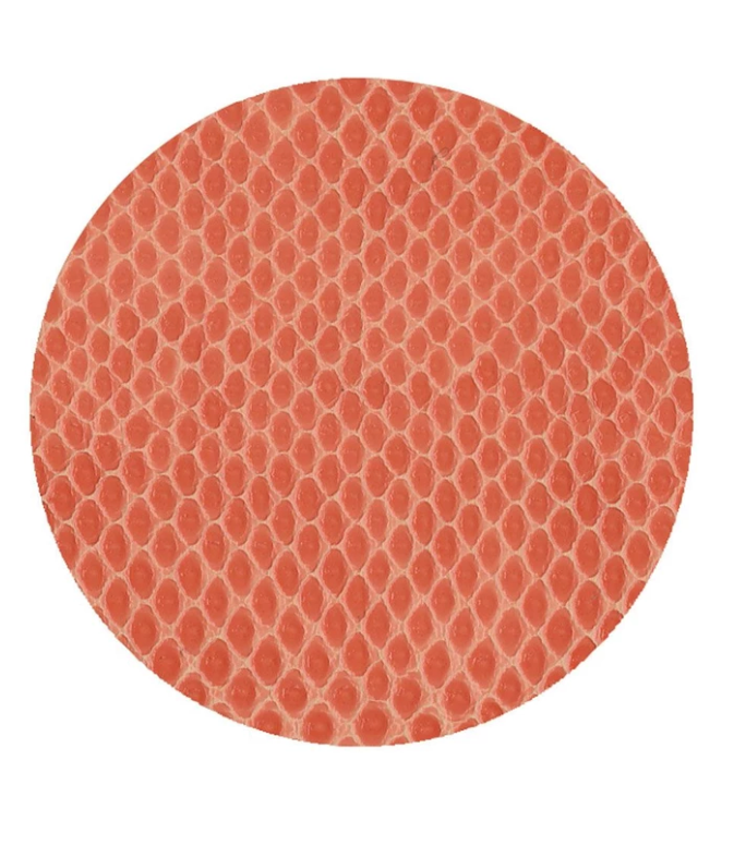 Caspari Coasters: Snakeskin - Coral, Set of 8