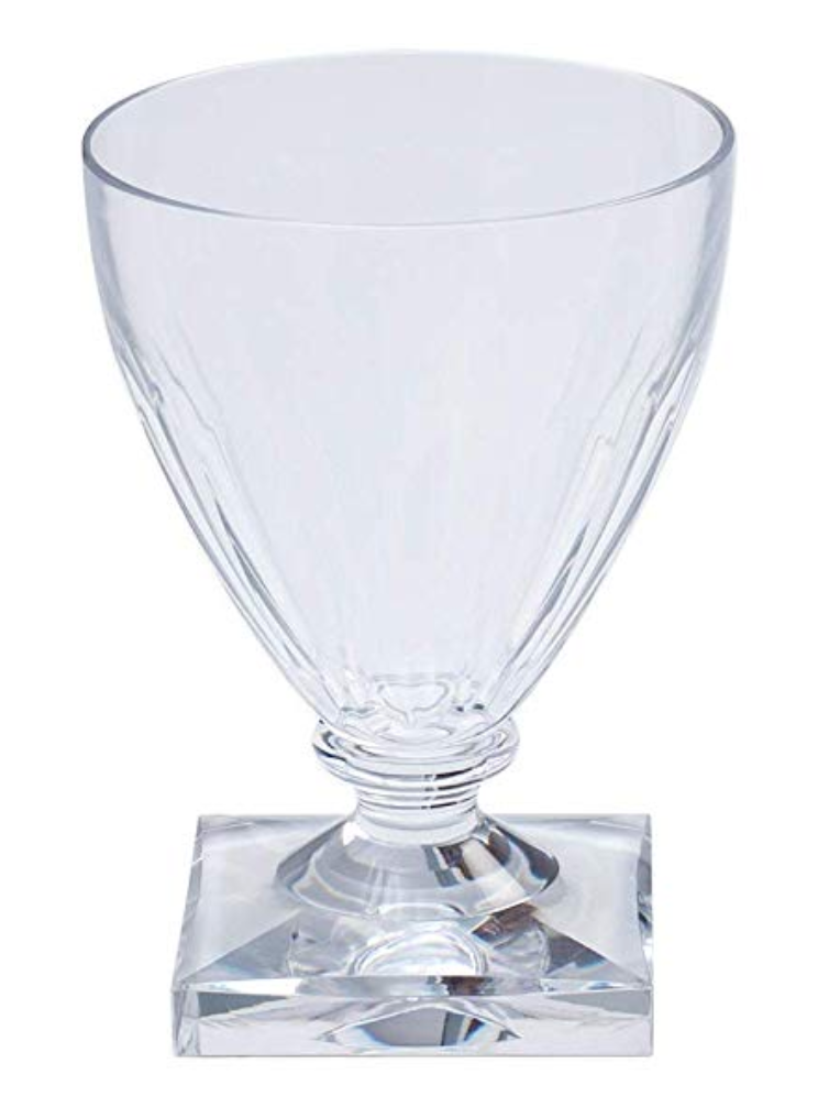 Caspari Acrylic: Wine Goblet Crystal