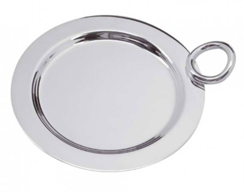 Christofle Vertigo Bottle/Carafe Coaster, Silver-Plated