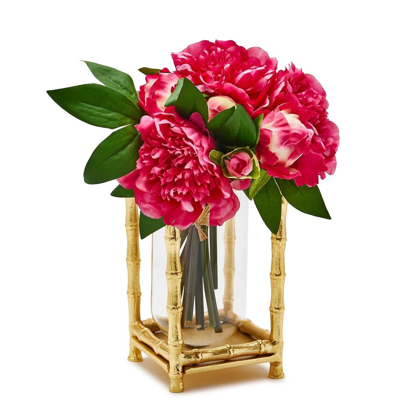 Two's Company Bamboo Vase w/ 1 Glass