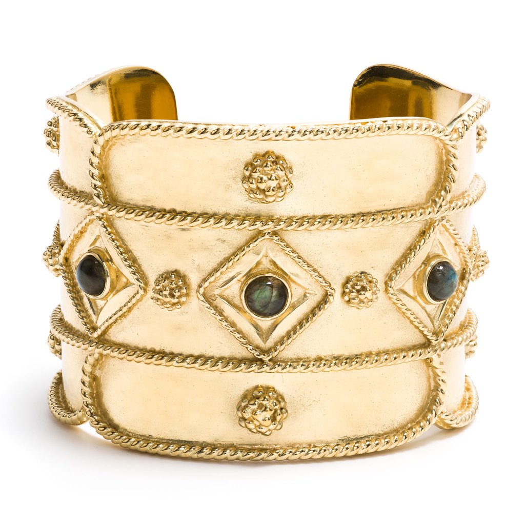 Capucine De Wulf Victoria Cuff, Blue Labradorite