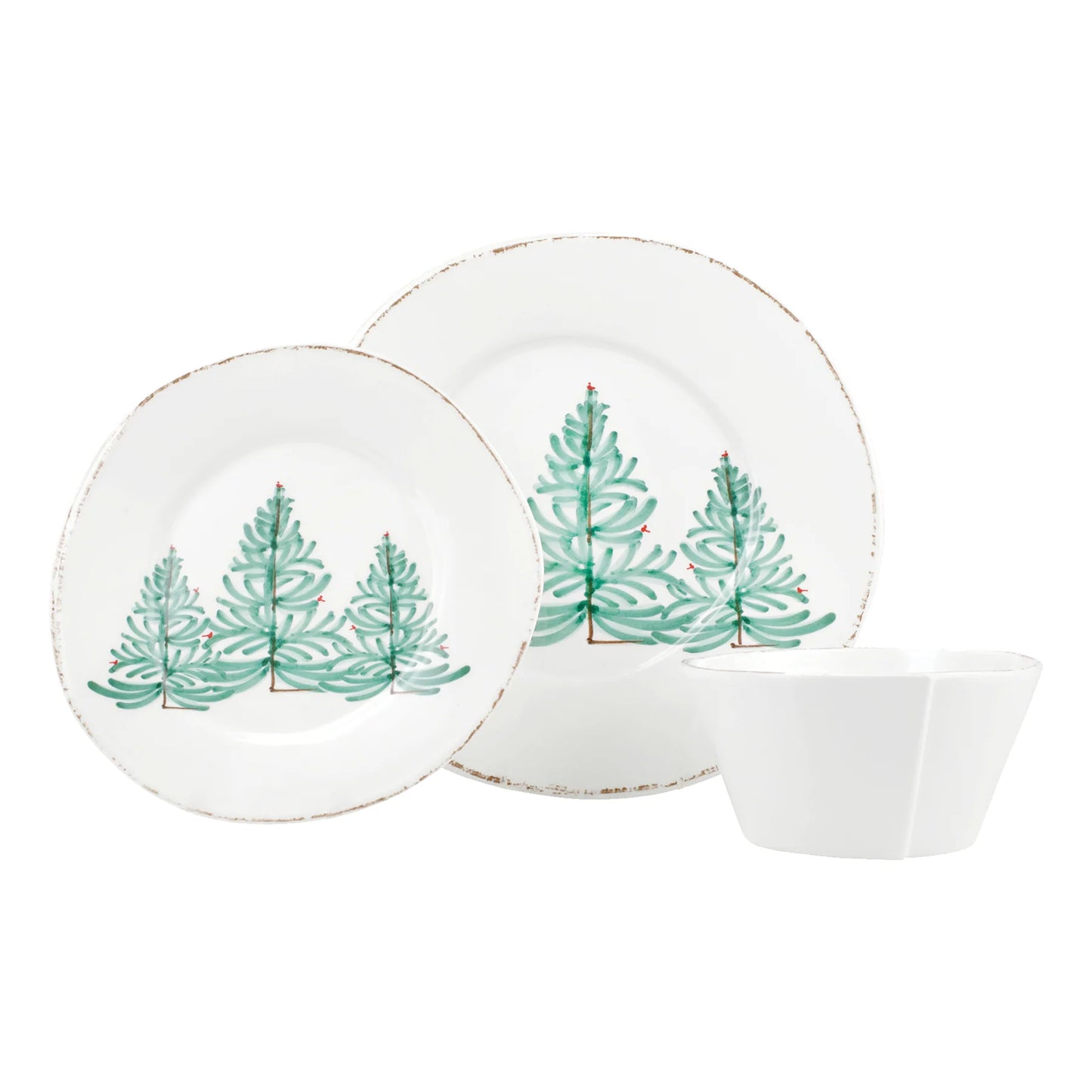 Vietri Melamine: Lastra Holiday Three-Piece Place Setting