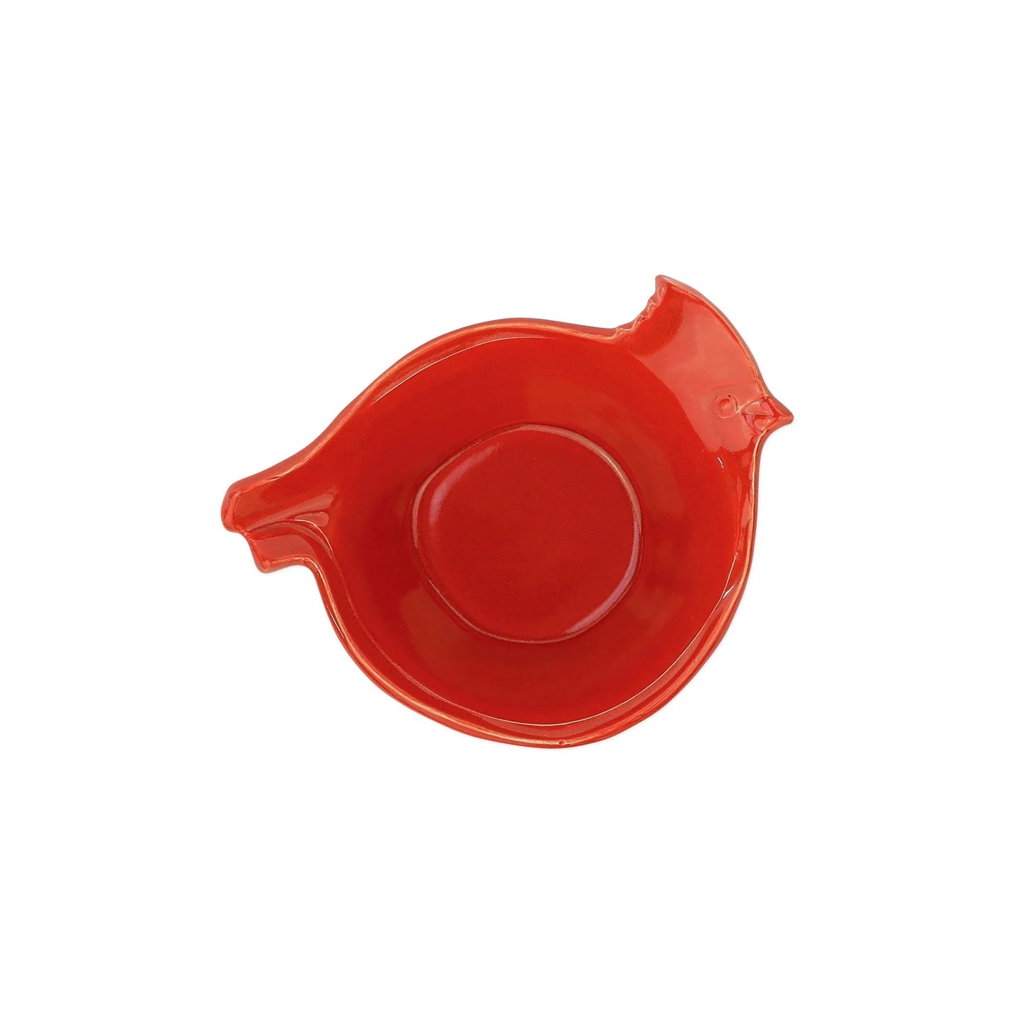 Vietri Lastra Holiday - Figural Red Bird - Small Bowl