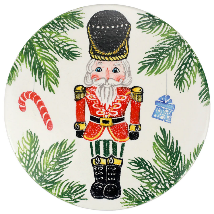 Vietri Nutcrackers Cake Stand