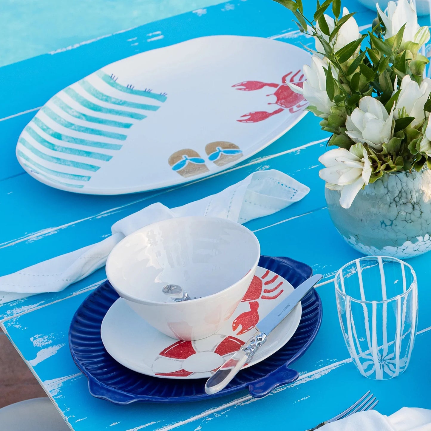 Vietri Riviera Platter - Medium Oval