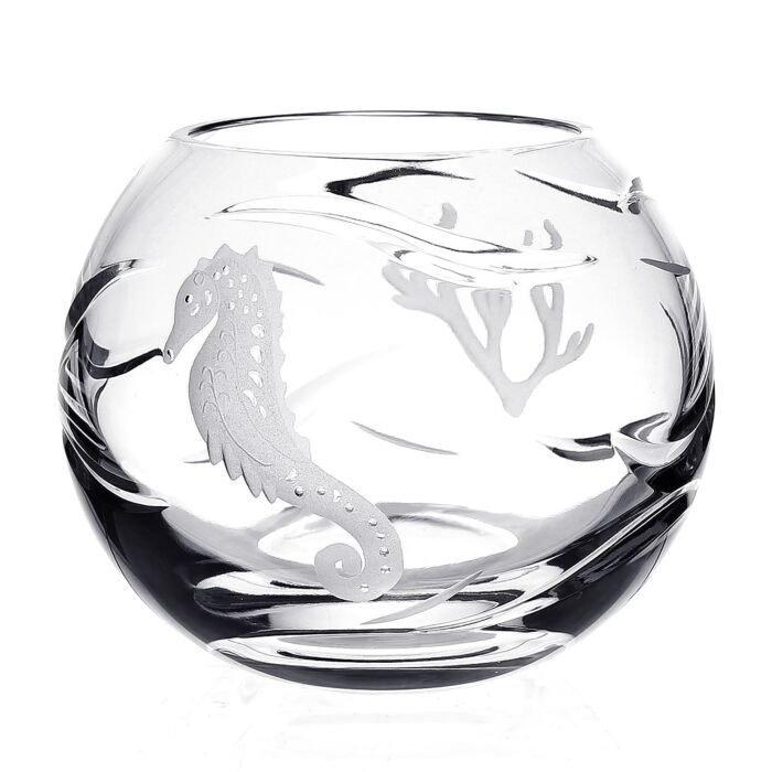 William Yeoward Persephone Rose Bowl Seahorse 4"