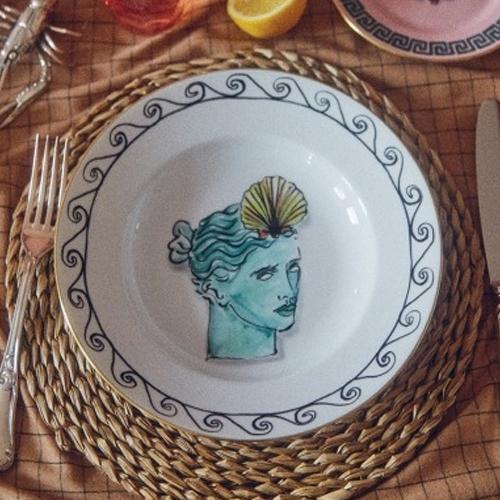 Ginori 1735 Il Viaggio Di Nettuno Soup Plate - Set of 2 - White