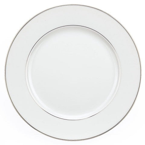 Christofle Albi Dinnerware: Dinner Plate, Porcelain Platinum-Finish