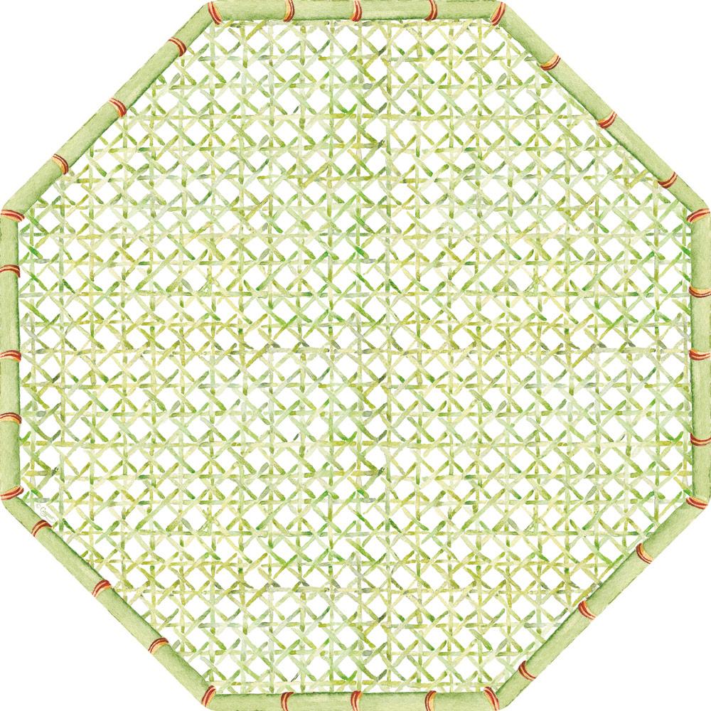Caspari Placemat: Holly Trellis Die-Cut