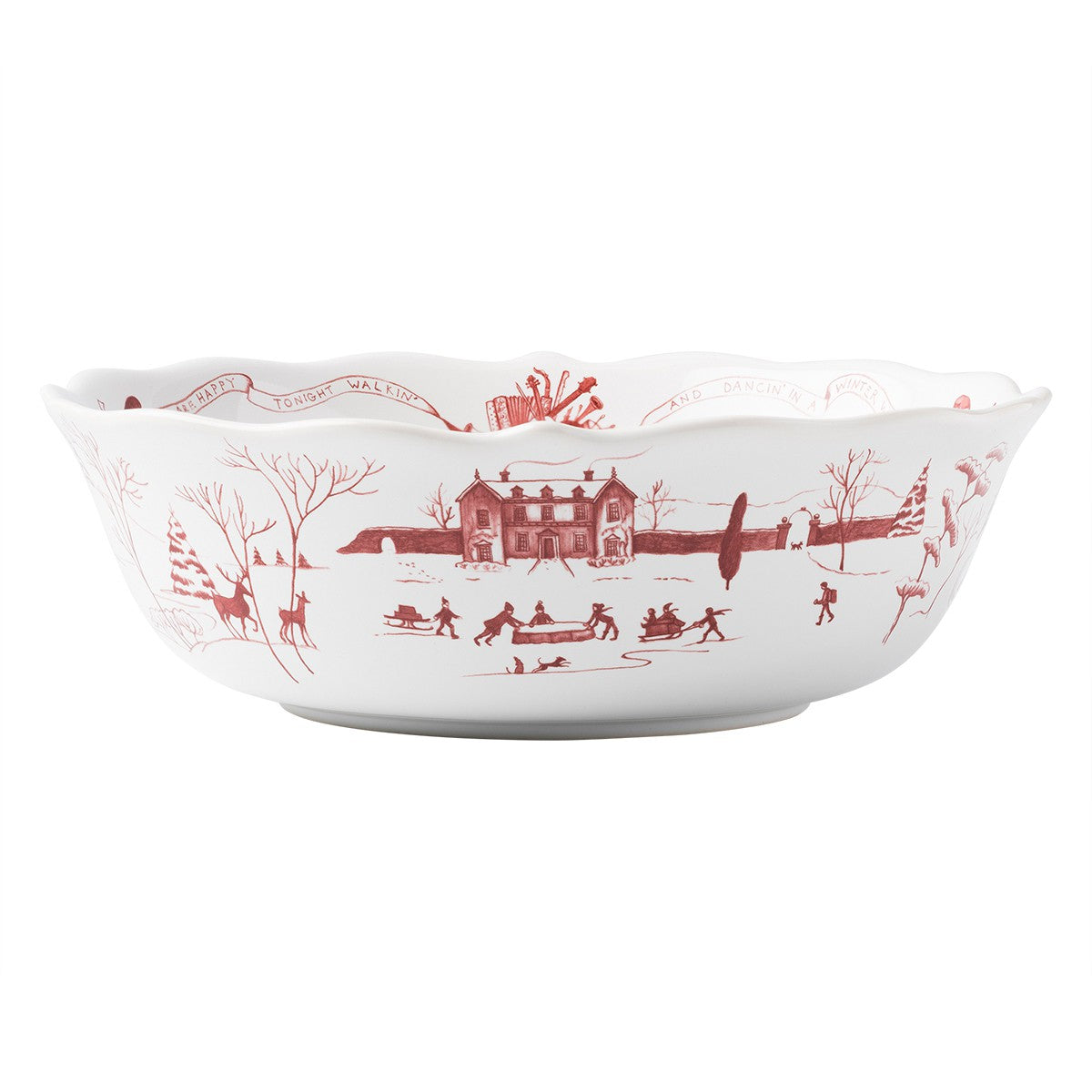 Juliska Country Estate Winter Frolic Ruby - 10" Serving Bowl