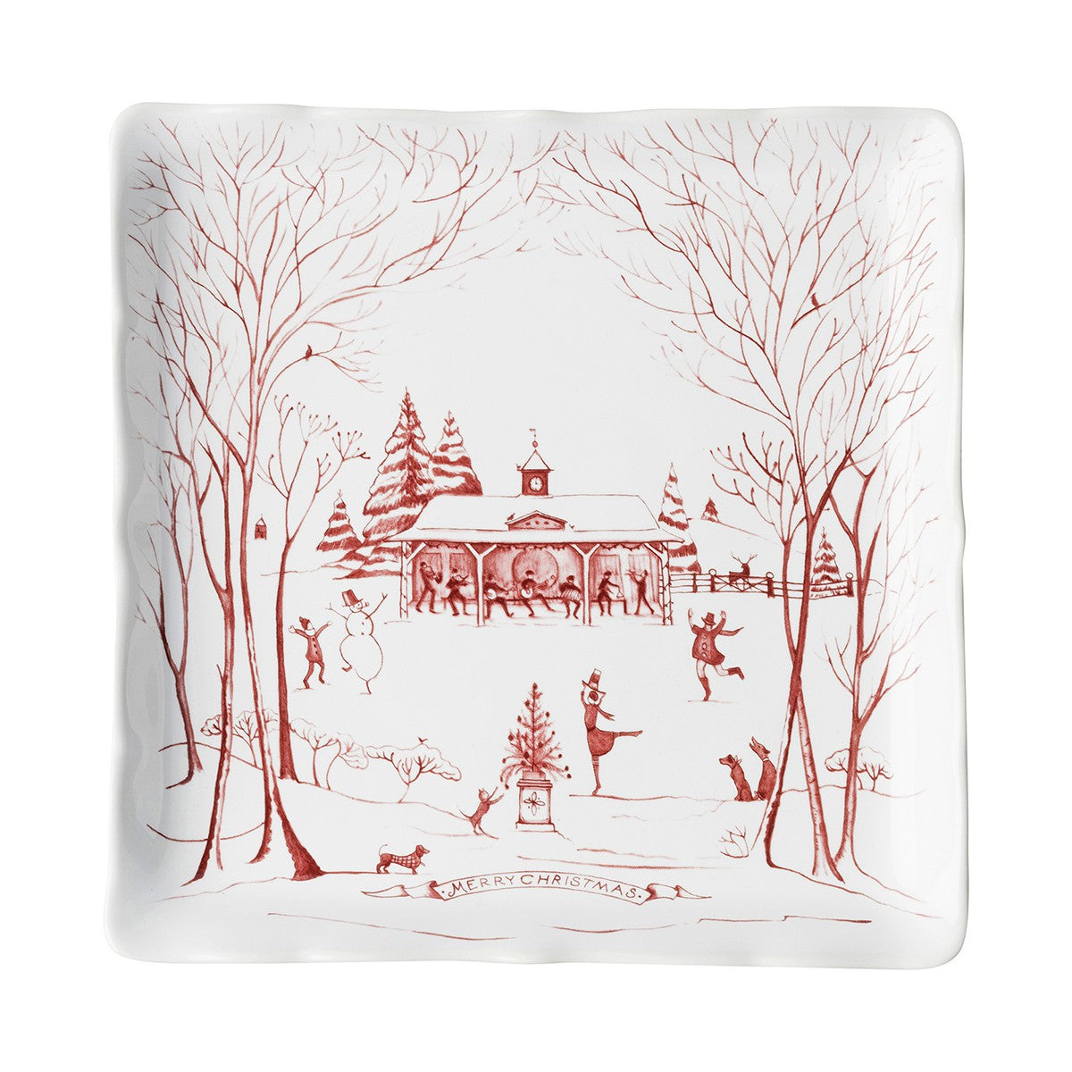 Juliska Country Estate Winter Frolic Ruby - Sweets Tray