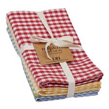 Design Imports Farmhouse Check Set of 4 Napkins