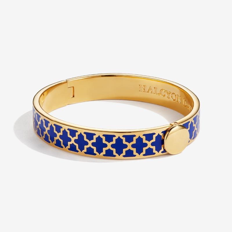 Halcyon Days Bangle - Agama - Deep Cobalt & Gold