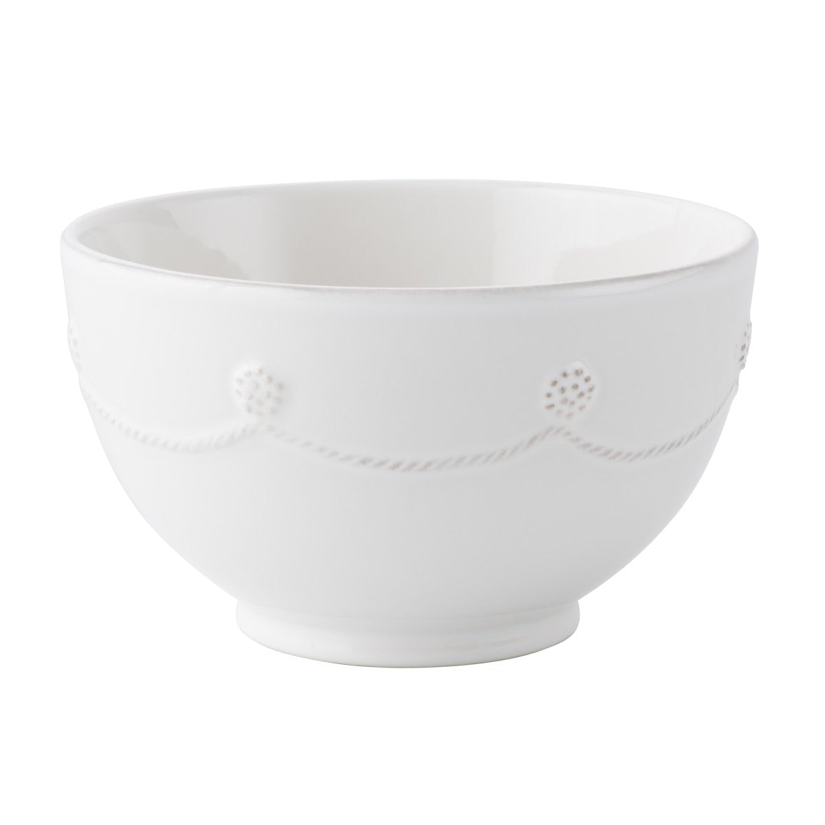 Juliska Melamine: Berry & Thread Cereal/Ice Cream Bowl - Whitewash