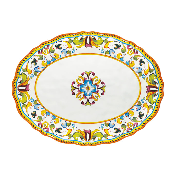 Le Cadeaux Melamine Toscana 16 inch Oval Platter