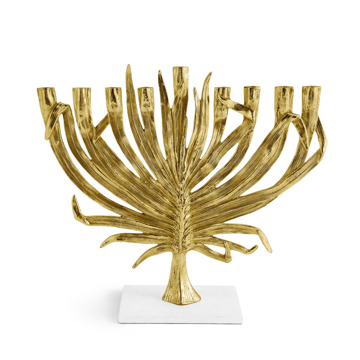 Michael Aram Menorah - Palm - Goldtone