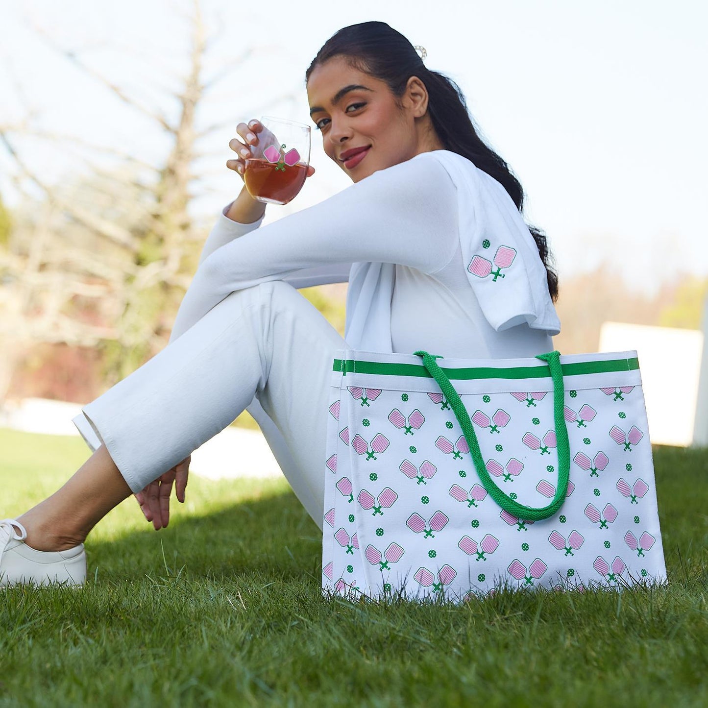 Two's Company Pickleball Mugs and Towel Set, Assrted 2 colors