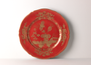 Ginori 1735 Oriente Italiano Charger Plate - Rubrum (Red w/Gold)