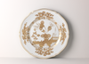 Ginori 1735 Oriente Italiano Charger Plate - Aurum (White w/Pure Gold)