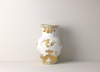 Ginori 1735 Oriente Italiano Ming Vase - Aurum (White w/Gold)